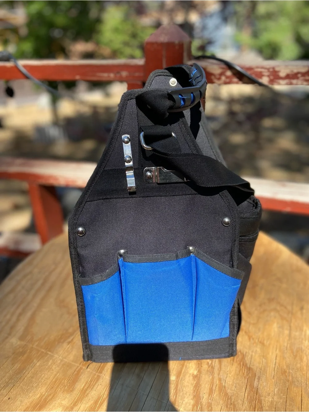 Blue and Black Utility Tool Bag - Compact Carry Pouch
